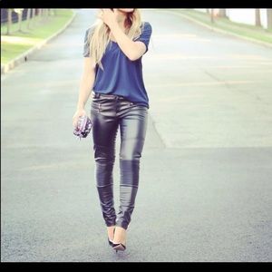 Kittenish Faux Leather Pants